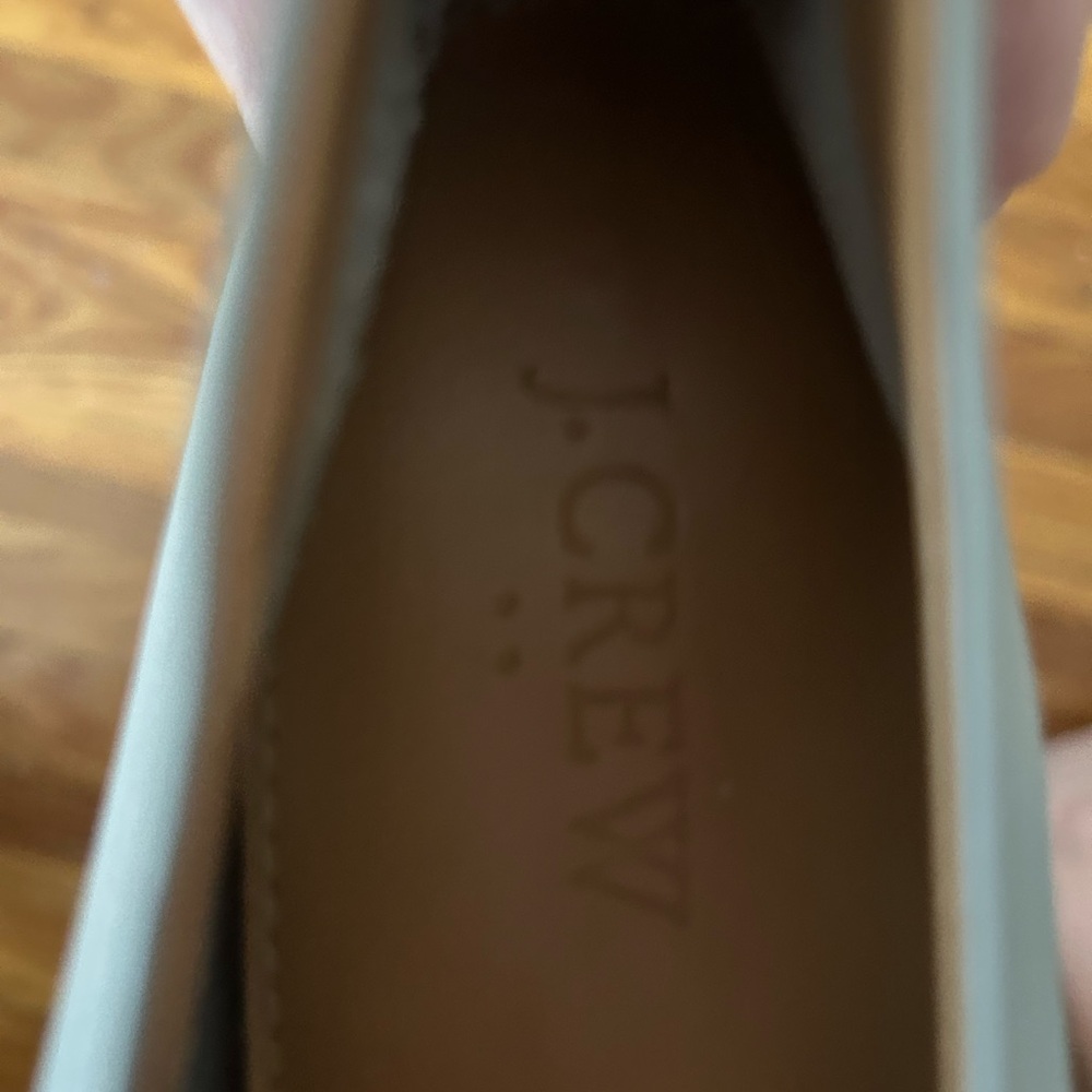 J. Crew Dove Grey Leather Flats - Picture 5 of 5